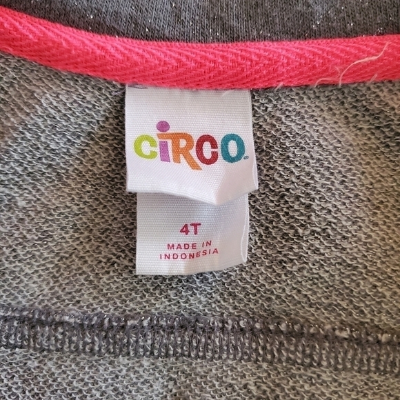 BK02 * Circo Girls Sparkle Full Zip Jacket Gray Size 4T - Picture 4 of 6